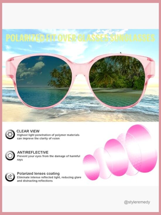 Polarized Fit Over Glasses Sunglasses with UV400 Protection